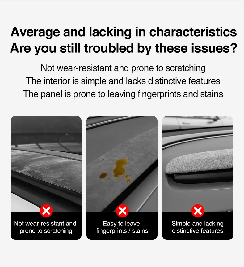 Für Tesla Model 3 Highland Armaturenbrett-Abdeckung Model Y Juniper Model Y L 2025 ABS-Verkleidungsleiste Split-Streifen-Abdeckung Innenraum-Zubehör – Detail 3