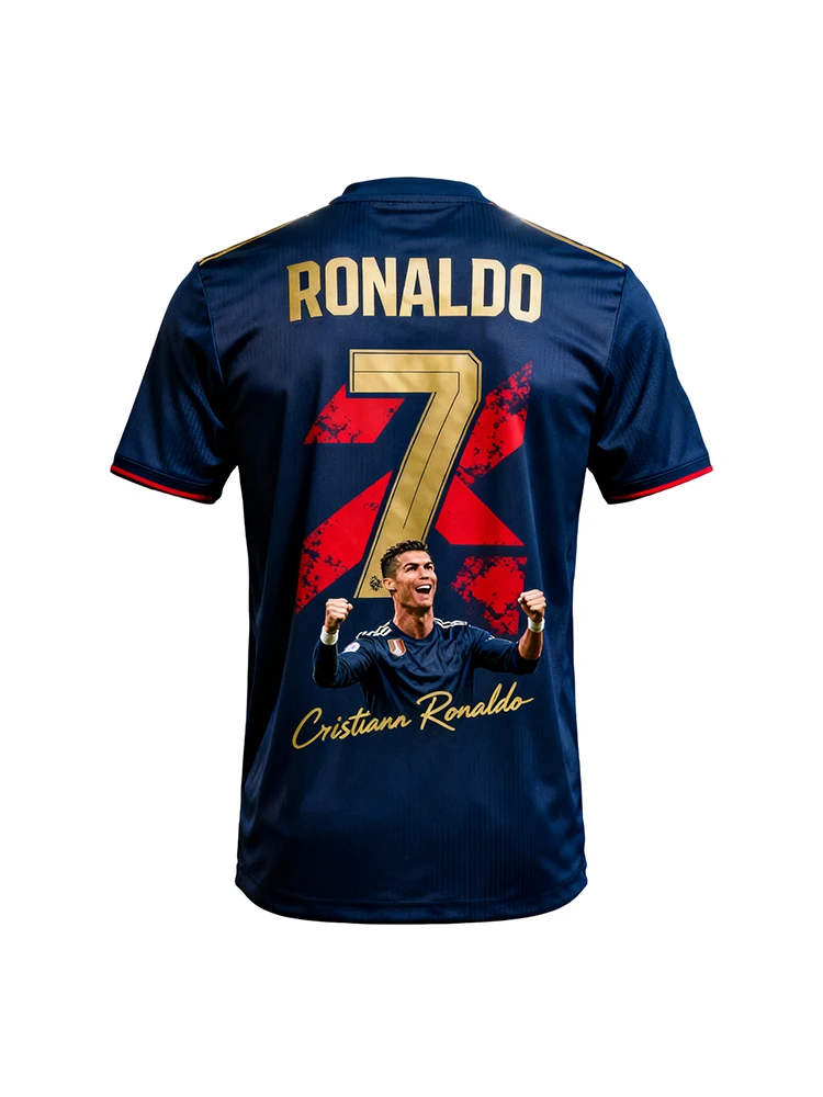 Nouveauté ChatGPT AI Ronaldo # 7 maillot de Football adultes enfants Football haut d'entraînement vêtements de sport d'été mode Fan édition chemise