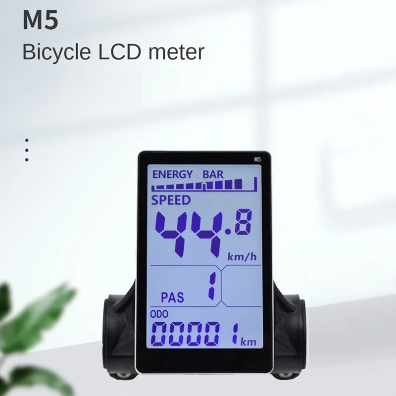 Medidor de Display LCD para Bicicleta Elétrica, Tela de Painel LCD, Scooter E, Mountain Bike, 5Pin, M5, 24V, 36V, 48V, 60V