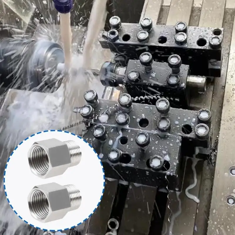 2pcs alto padrão alto padrão aço inoxidável NPT G1/8 interno a fio externo para vários sistemas tubulação M89B