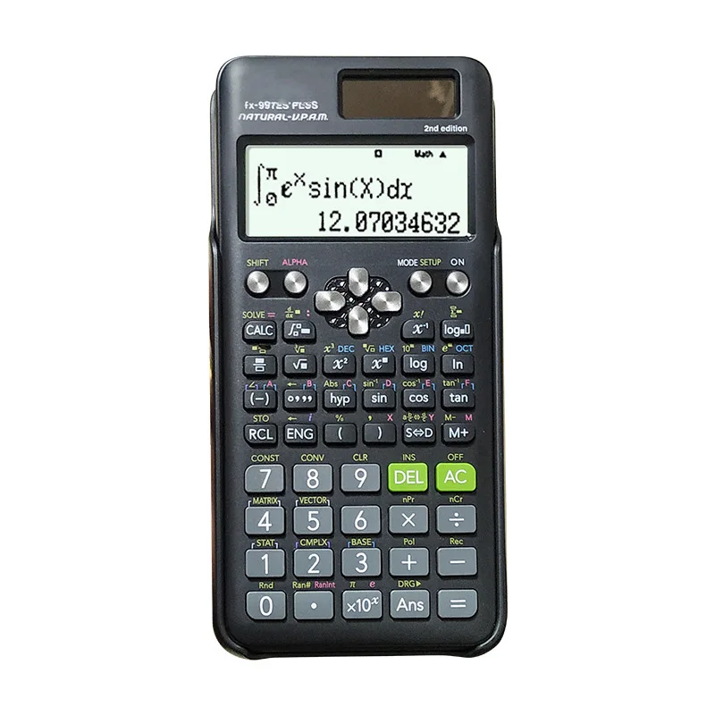 Calculadora multifuncional 991es Plus, calculadora de bolsillo, función de prueba vectorial, examen de investigación de algoritmo electrónico para