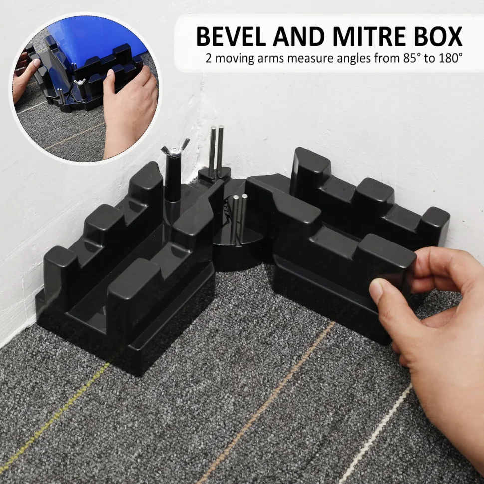

Mitre Measuring Cutting Tool 2-in-1 Measure Bevels and Miter Sawing Angle Cutting For Home Improvement Carpentry Work