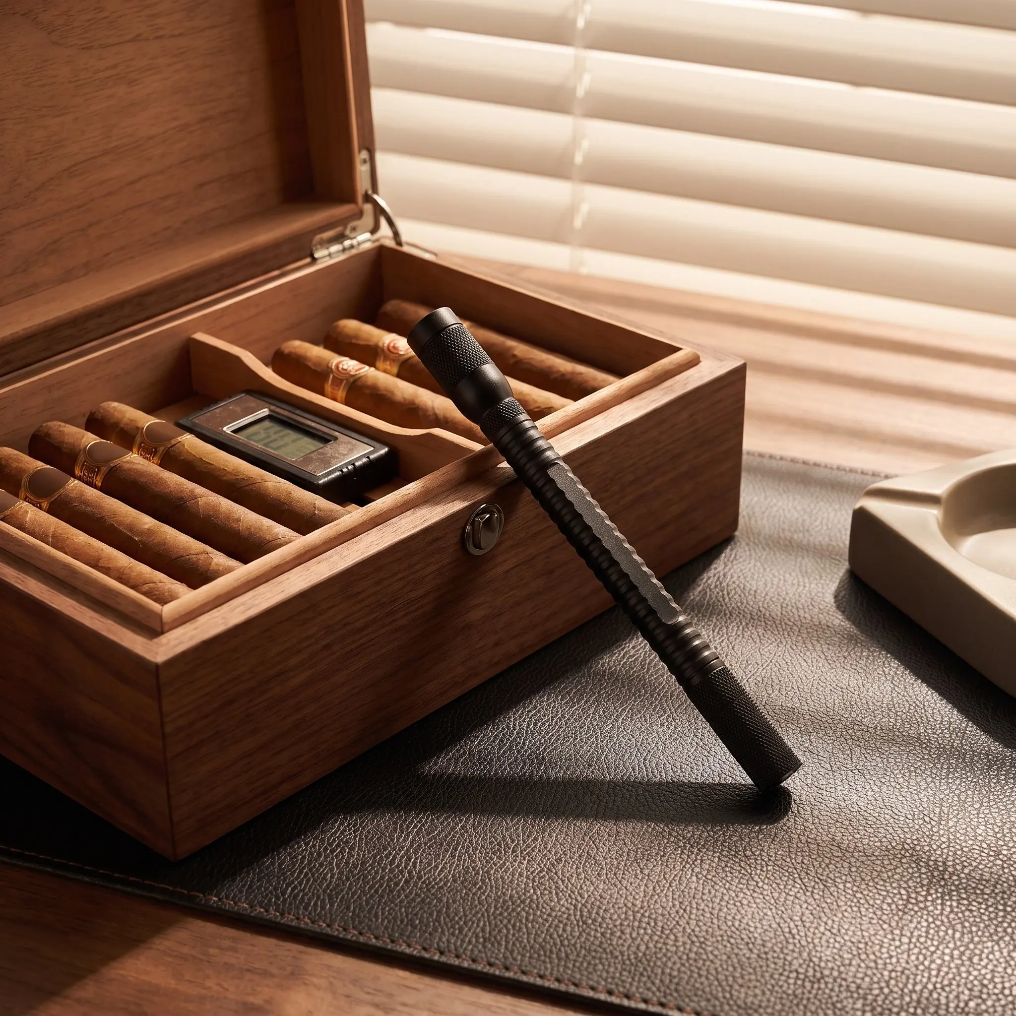 Cigar Accessory Kit Draw Improvement Tool Punch Repair Maintenance 4-in-1 for Travel and Cutter Enhancer