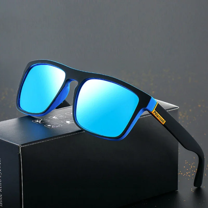 Óculos de sol polarizados quadrados retrô para homens e mulheres, óculos de sol extragrandes, Brand Design, Sports, Driver Shades, UV400