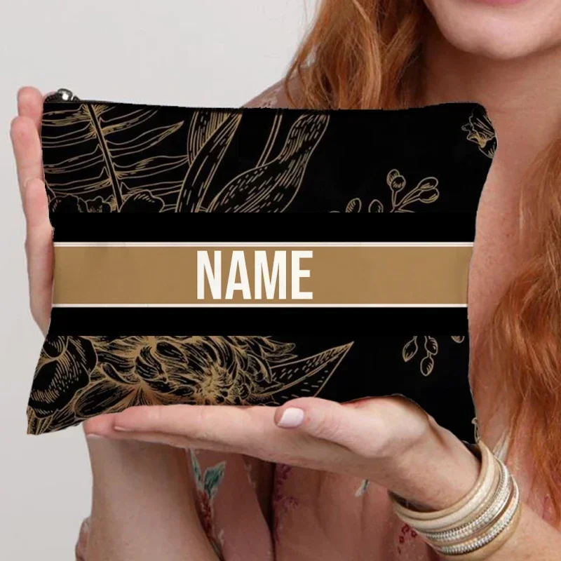 Nazwa Torba do makijażu Niestandardowy prezent dla druhny ślubnej Podróżny organizer kosmetyczny Modna ekologiczna płócienna torba toaletowa dla pań Niska cena