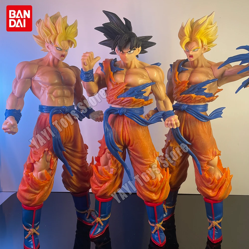 Heißer 35 cm Dragon Ball Z Son Goku Amin Figur GK Super Saiyajin Son Goku Action Figure PVC Vegeta Sammlung Statue modell Spielzeug
