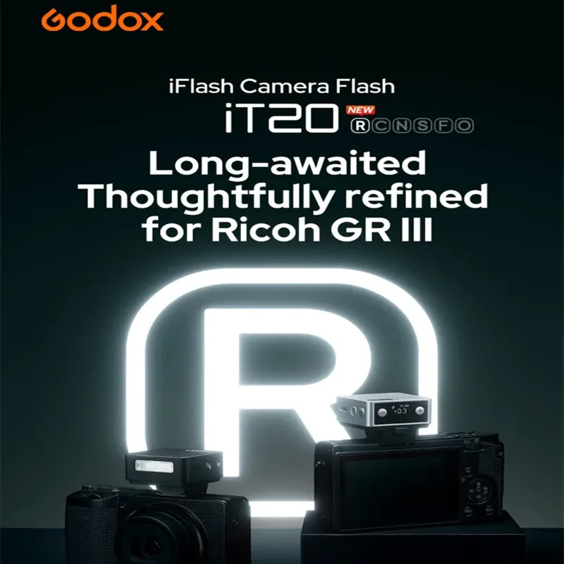 Flash Godox iT20 R Mini para cámara Ricoh TTL, salida de flash automática de 6 niveles, tiempo de reciclaje de 1.5 segundos