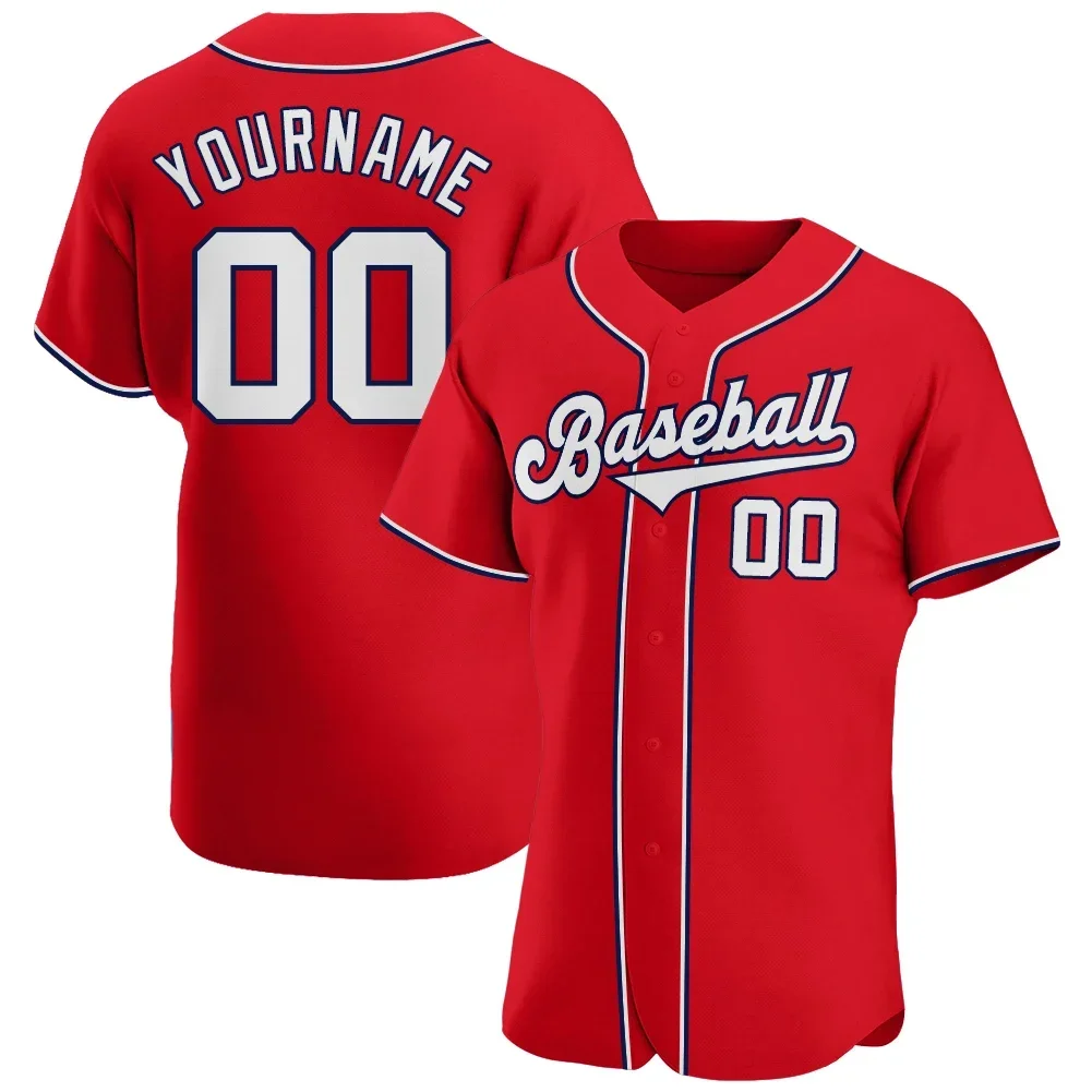 High Quality Baseball Jersey Custom Embroider Your Name/Number Breathable Soft Cool Sportswear for Men/Girl/Kids Casual Big size