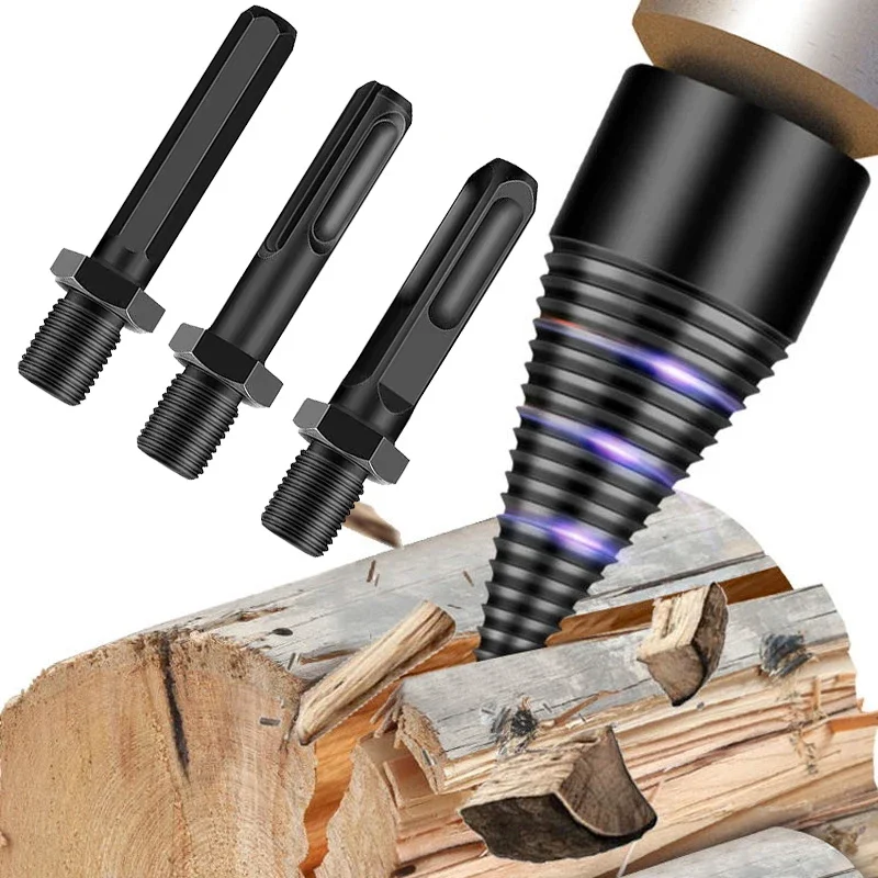 Chopping Wood Drill Bit Household Electric Hammer Electric Drill Water Drill Wood Breaking Tool Electric Splitting Wood Tool