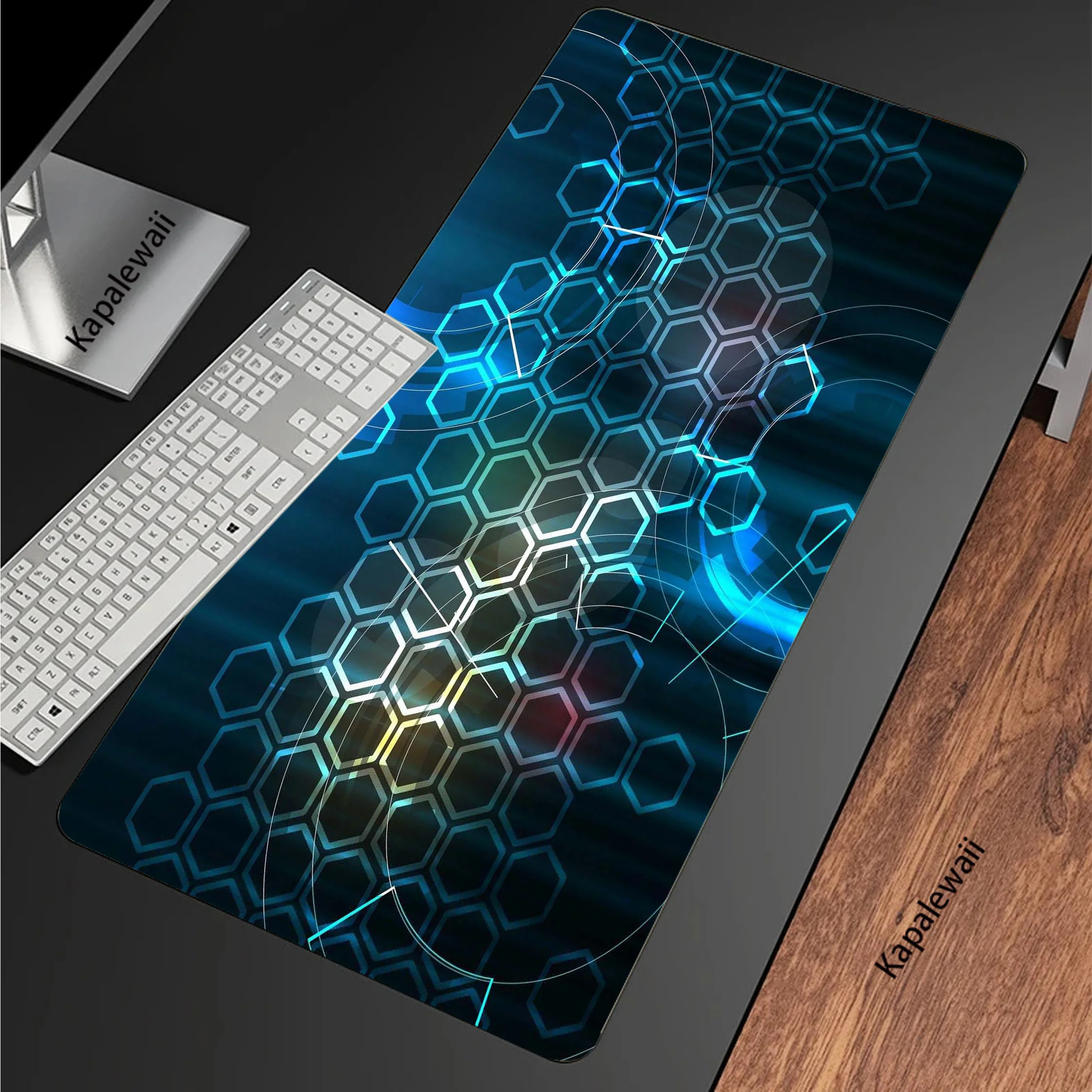 Geometric Gamer Mouse Pad Soft Anti-slip Mousepads Locking Edge Mouse Mat Gaming Mousepad Notebook Keyboard Pads Tapis De Souris