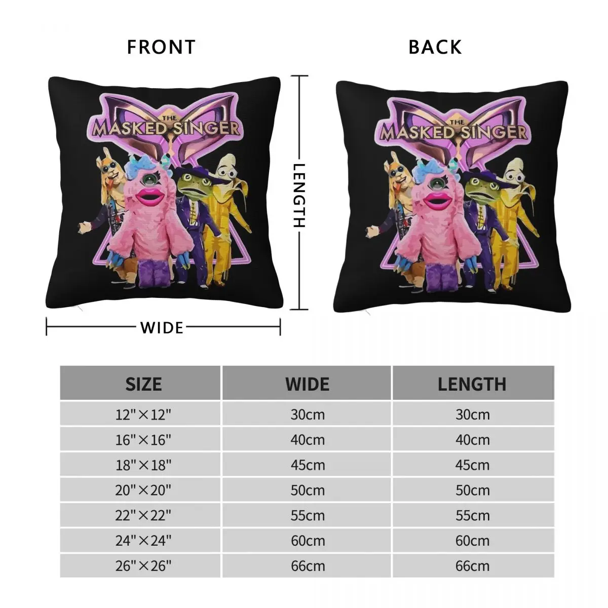 Awesome First Day The Masked Singer Square Pillowcase Polyester Linen Velvet Pattern Decor Throw Pillow Room Cushion Cover 45x45