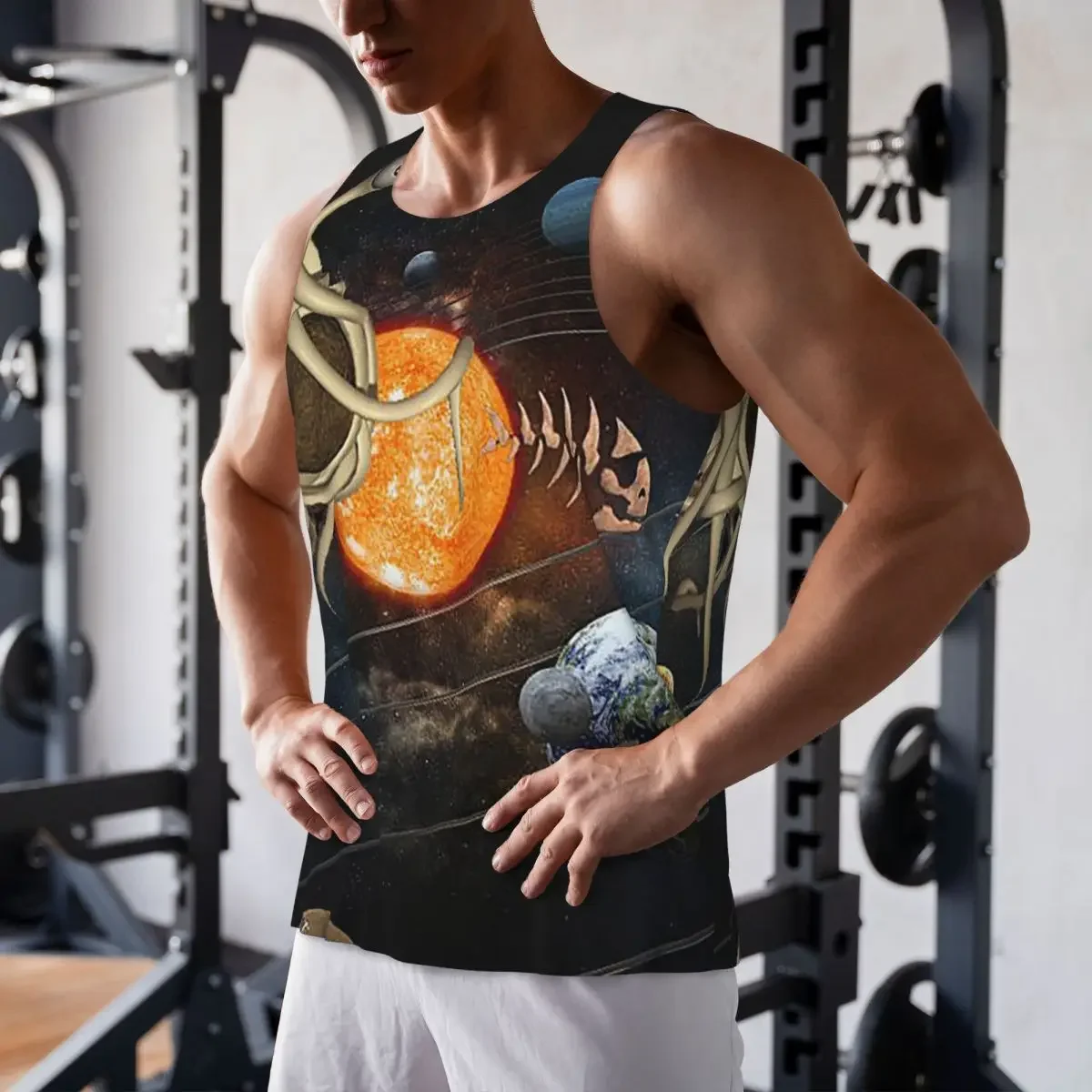 Quick Dry The Flying Spaghetti Monster Flying Spaghetti Monsterism FSM Gym Tank Muscle Sleeveless Shirt Bodybuilding Vest