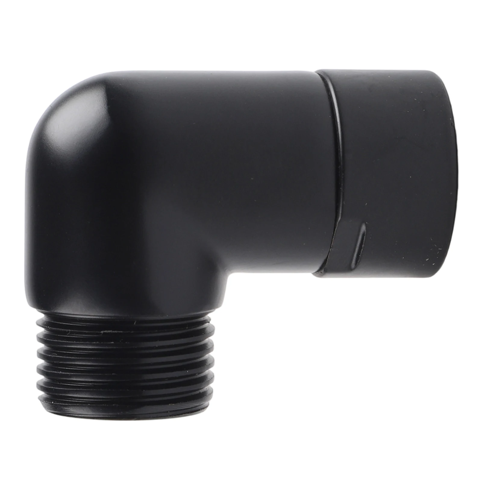 Angle Shower Connector Black Black Shower Fitting Strong Connection Withstands Harsh Elements Easy Installation