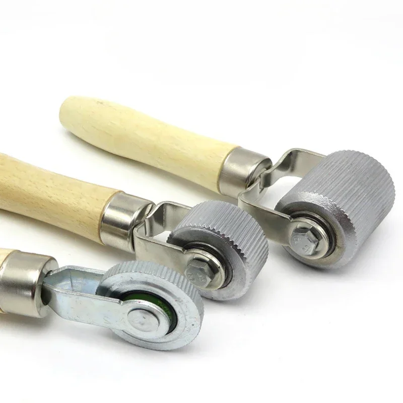 Car Audio Sound Deadening Application Roller Tool für Auto Noise Wheel Handdruckrolle Metall Holzgriff