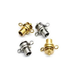 18K Gold Stainless steel 2 Holes Screw Necklace Connect Clasps Jewelry Making Supplies Diy Findings Accessories