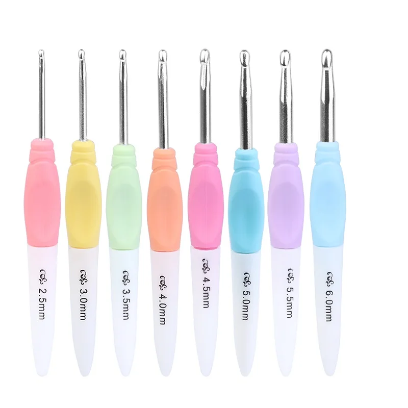 Crochet Hook Mix Size Crochets Soft Handle DIY Knitting Needles Sets Sewing Tool Accessories