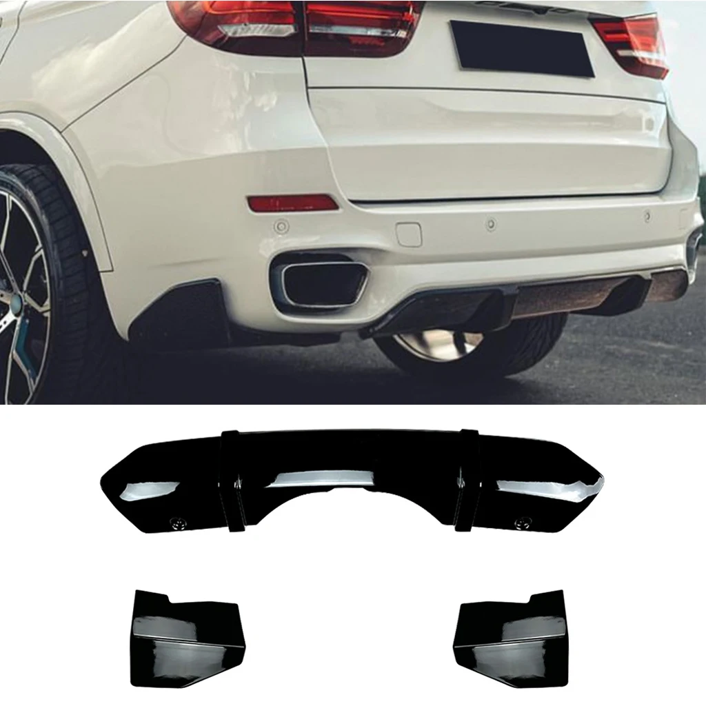 

Car Rear Bumper Diffuser Lip Rear Side Splitters Spoiler Lip For BMW X5 F15 M Sport 2014 2015 2016 2017 2018 Body Kits Tuning