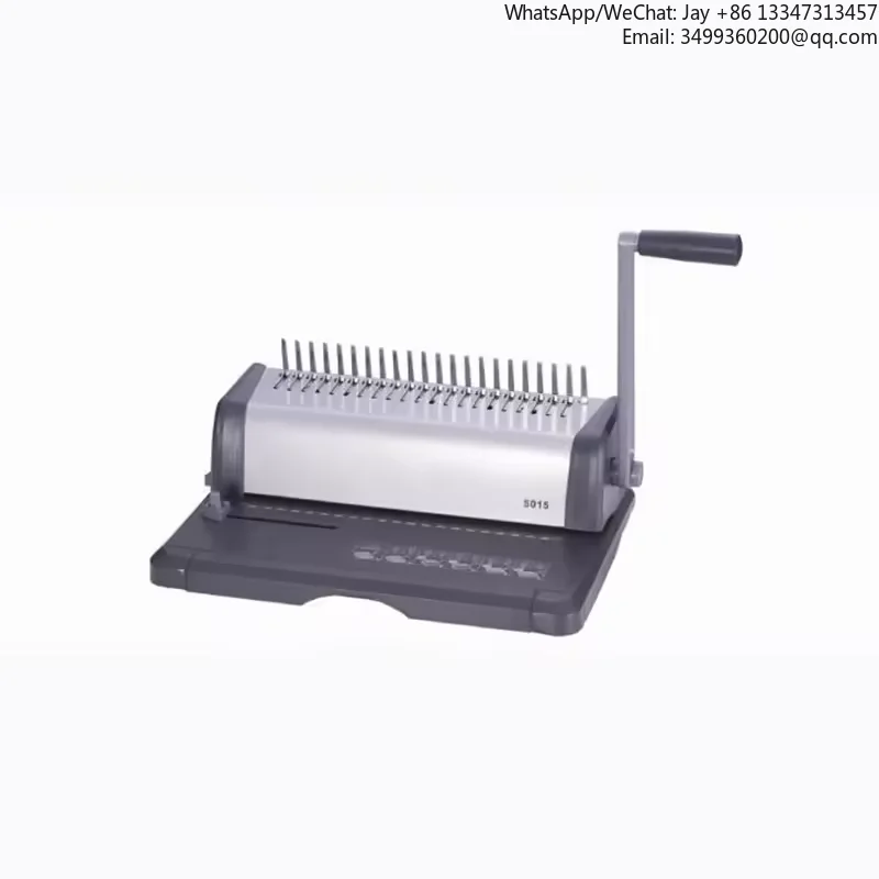 

WD-5015 Desktop A4 Plastic Comb Binding Machine 21-Hole Punching Manual Strip Comb Book Binding For Office Use