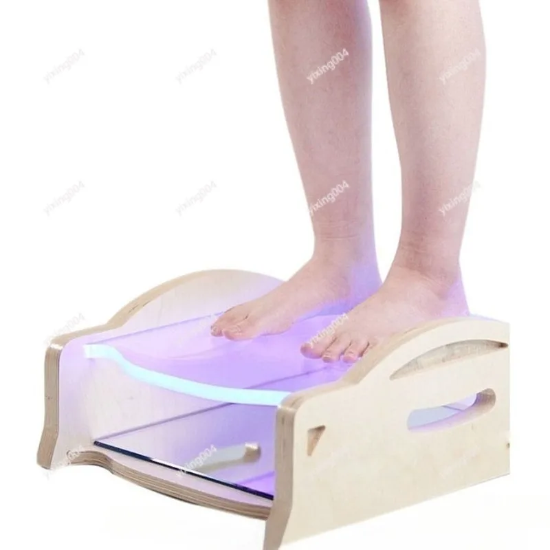 Plantar Foot Assessment Mirror, Gait Detection Board for Flat Foot Inward Outward Valgus Check
