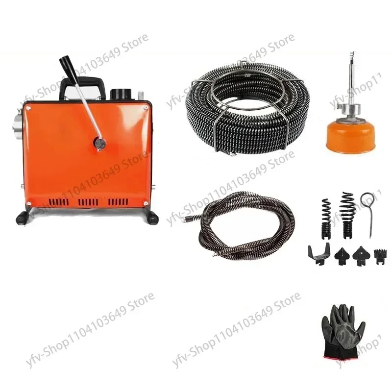 High Power Electric Pipe Dredging Machine Household Sewer Tool Automatic Toilet Floor Drain Dredge