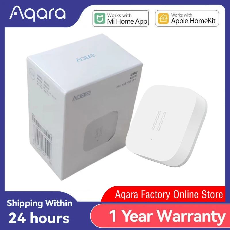 Original Aqara Vibration Motion Shock Sensor ZigBee Detection Alarm Monitor Built-in Gyro Smart Home Safety For Mi Home APP