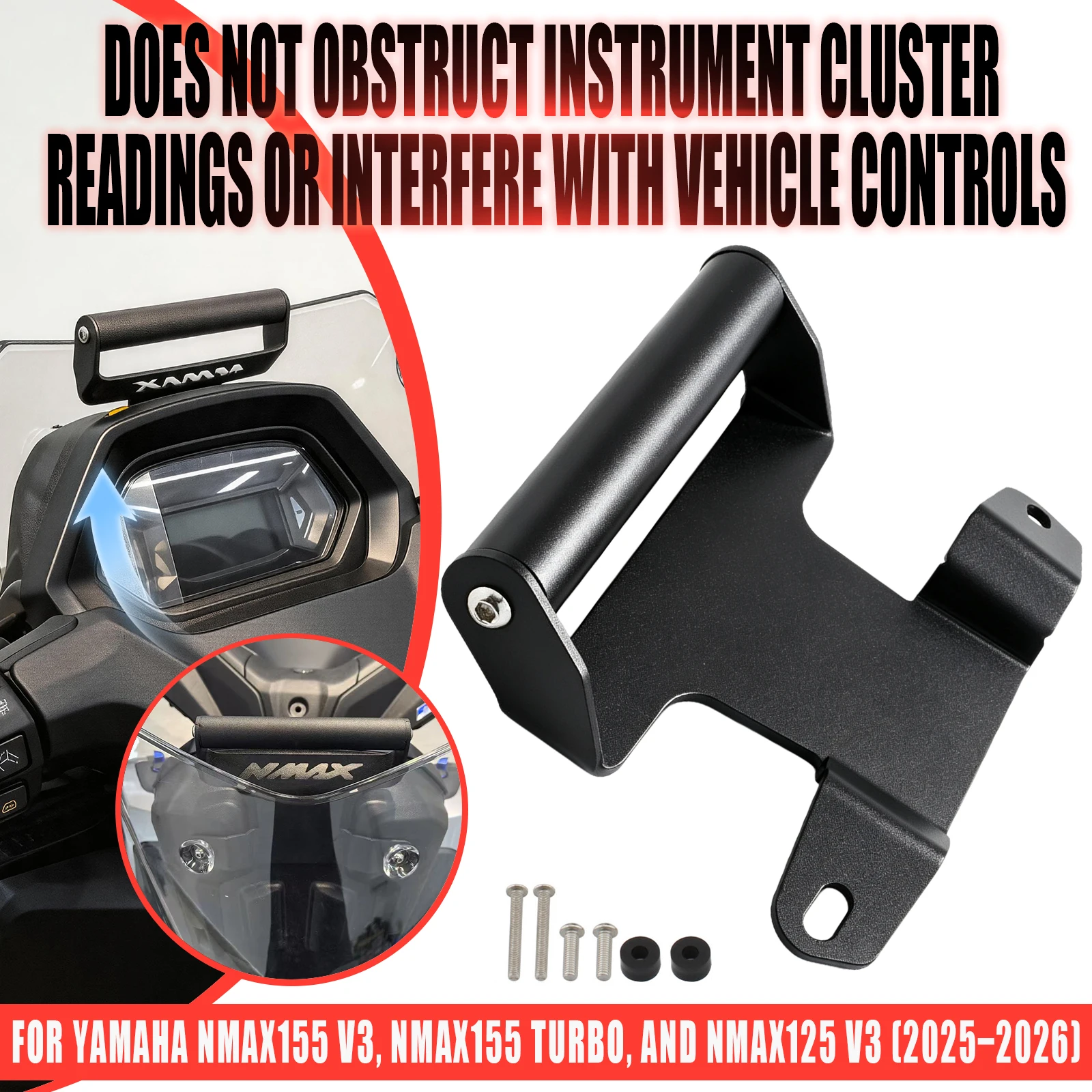 suporte-de-guidao-para-gps-e-celular-para-motocicletas-yamaha-nmax155-v3-nmax155-turbo-nmax125-v3-2025-2026