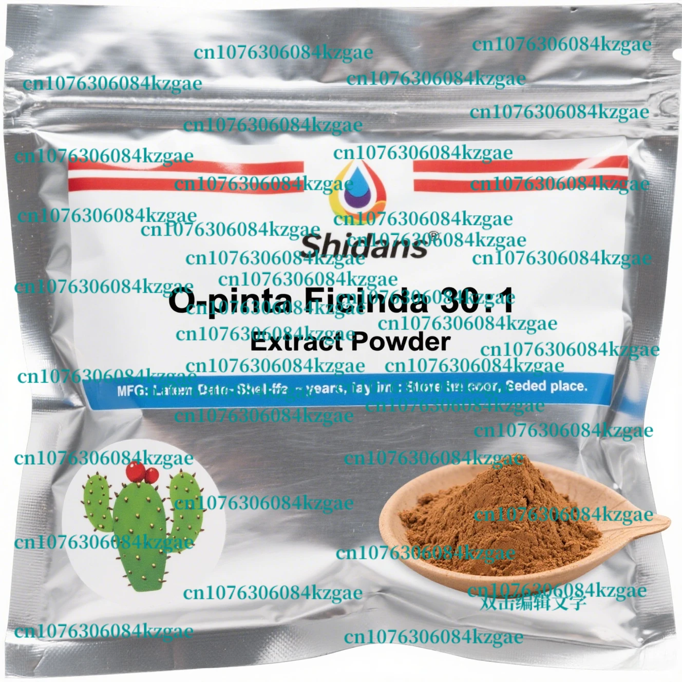 

4-слойный пакет из алюминиевой фольги, 100% опциональный экстракт фикускактуса, 30:1, двухэтажный пластиковый пакет для глобальных дистрибьюторов