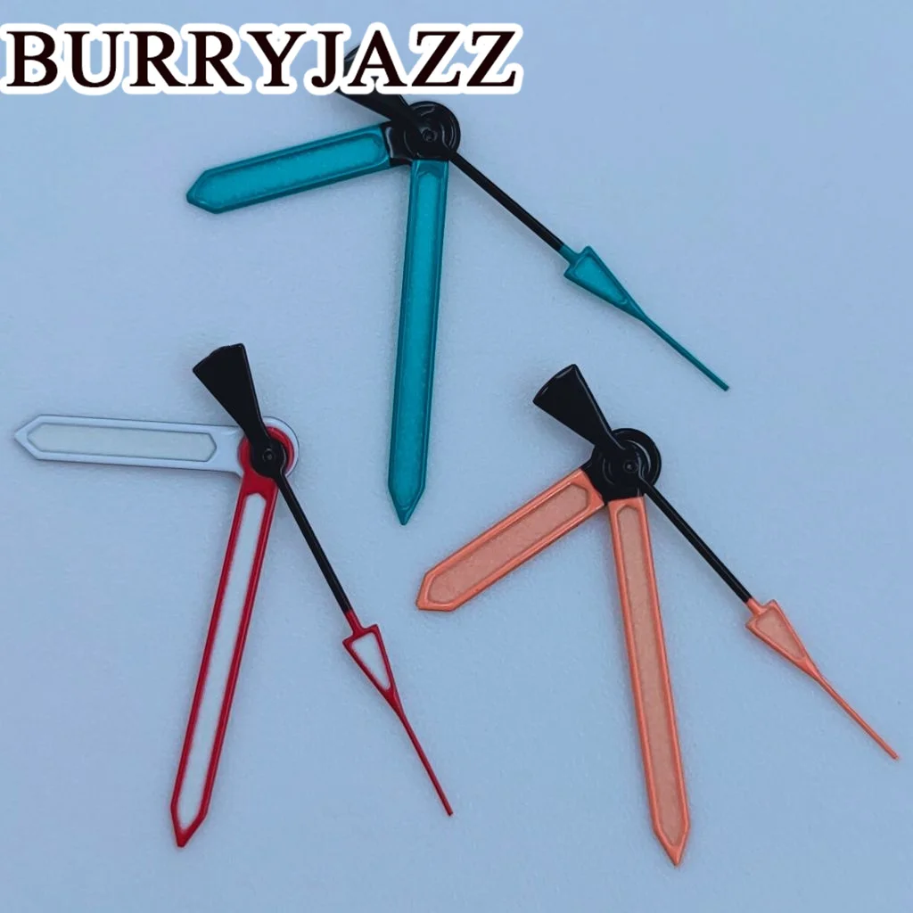 BURRYJAZZ jam tangan oranye biru tangan hijau bercahaya NH35 NH36 NH38 7S26 7S36 4R35 4R36