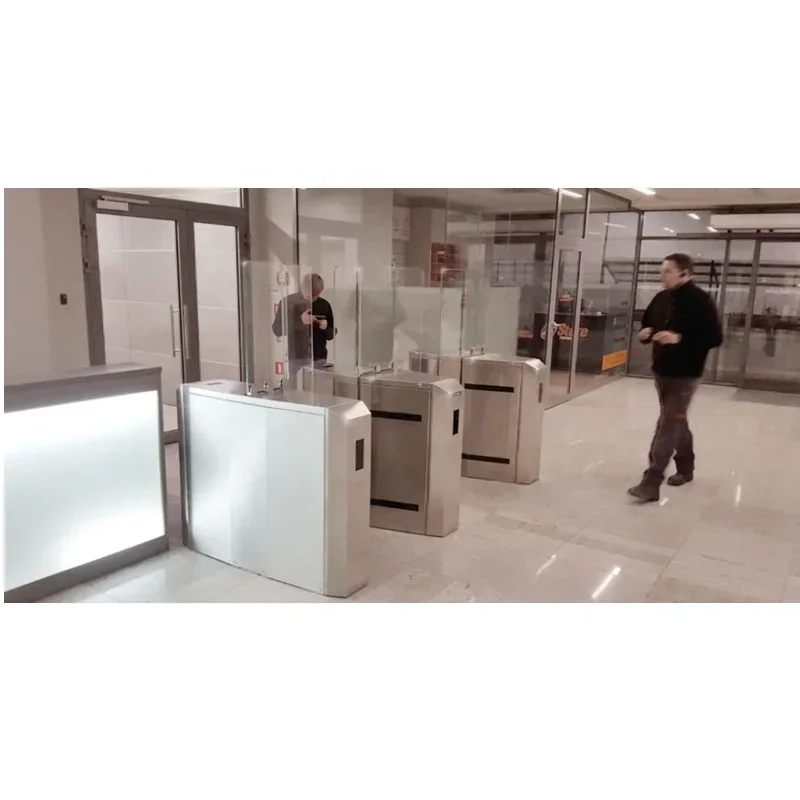 zk teco access control pedestrian automatic speed gate turnstile gate for buildings