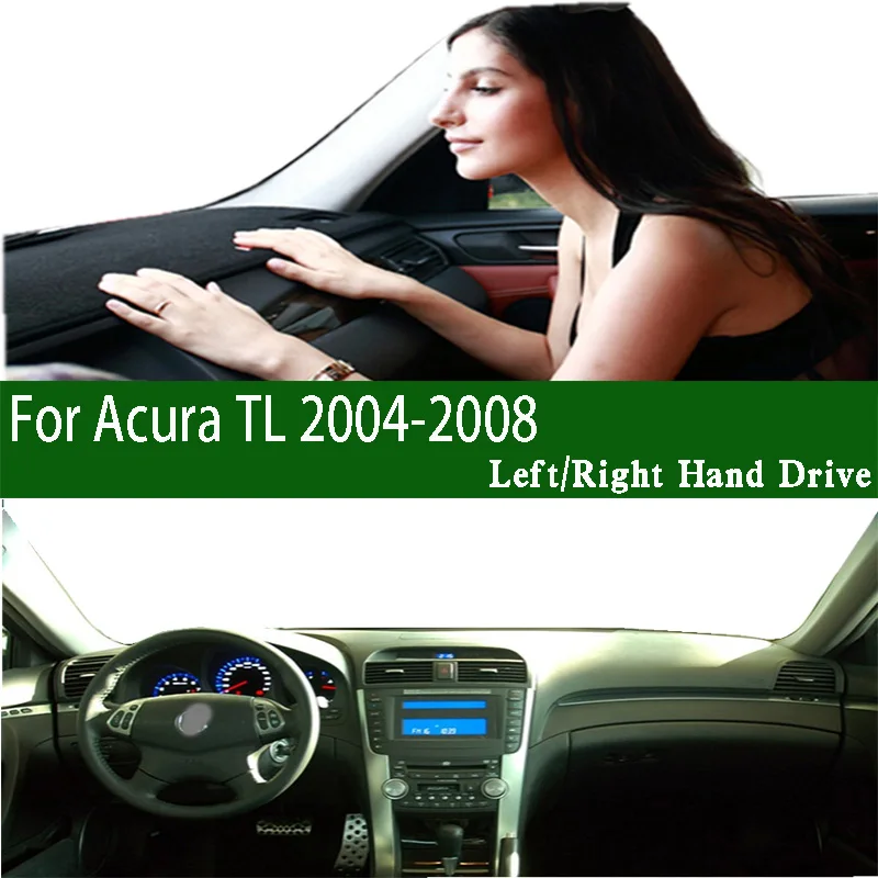 

For Acura TL Type-S UA6 UC 2004-2008 Dashmat Dashboard Cover Instrument Panel Sunscreen Pad Anti-Dirt Proof Ornaments