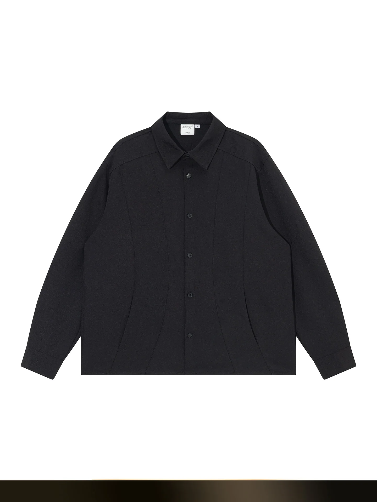 

Мужская рубашка в японском ретро-стиле, свободного кроя, с драпировкой и разрезами, осенняя новинка, в стиле Old Money, с длинным рукавом, на пуговицах