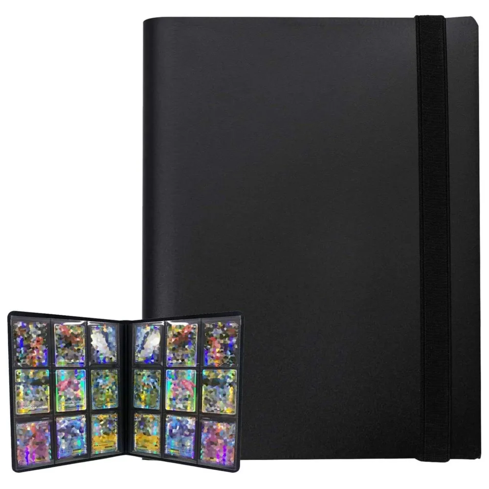 

Альбом для игровых карт 160/360 мест, папка-биндер на 4/9 карманов для карт Pokémon, Yu-Gi-Oh!, бейсбольных, футбольных и спортивных коллекционных карточек, книжный держатель-биндер с карманами