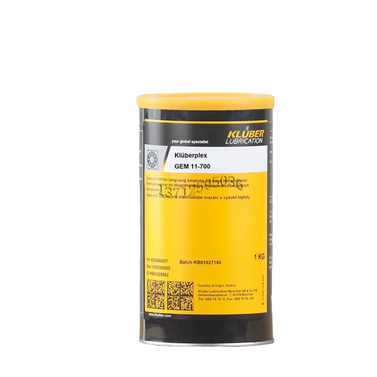 Plex GEM 11-700 Arctic mining and quarrying multi-purpose heavy-duty grease