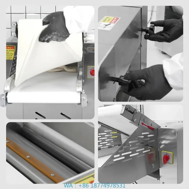 

Sheeter for Bread Croissant Pastry Bakery Dough Kne Circulating Dough Sheeter Heavy Duty Doughader