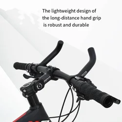 1Pair Bicycle Horn Handlebars Aluminum Alloy Bike Grip Bar End Handle Riding  Rest Handle Fatigue Relief Cycling Equipment