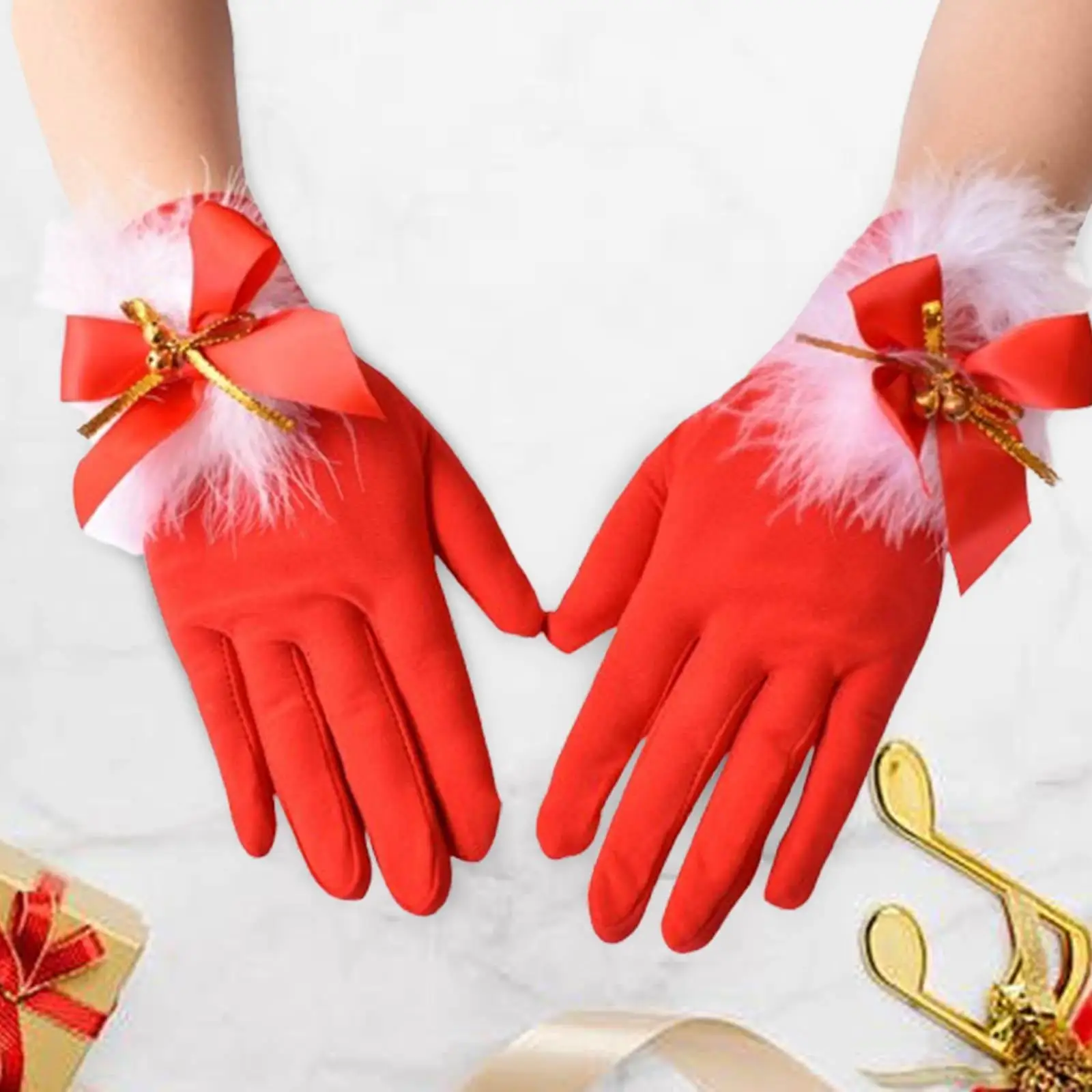 

1 пара рождественских перчаток, вечерние перчатки для вечеринок, реквизит для фотосессии, фестиваль