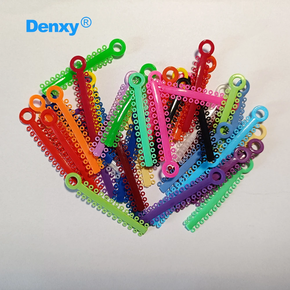 DENXY 2 Beutel/2080 Stück Ligaturen, Orthodontische Elastische Ligaturen, O-Ringe, Dentale Elastomerische Gummibänder, Zahnärztliche Materialien – Detail 4