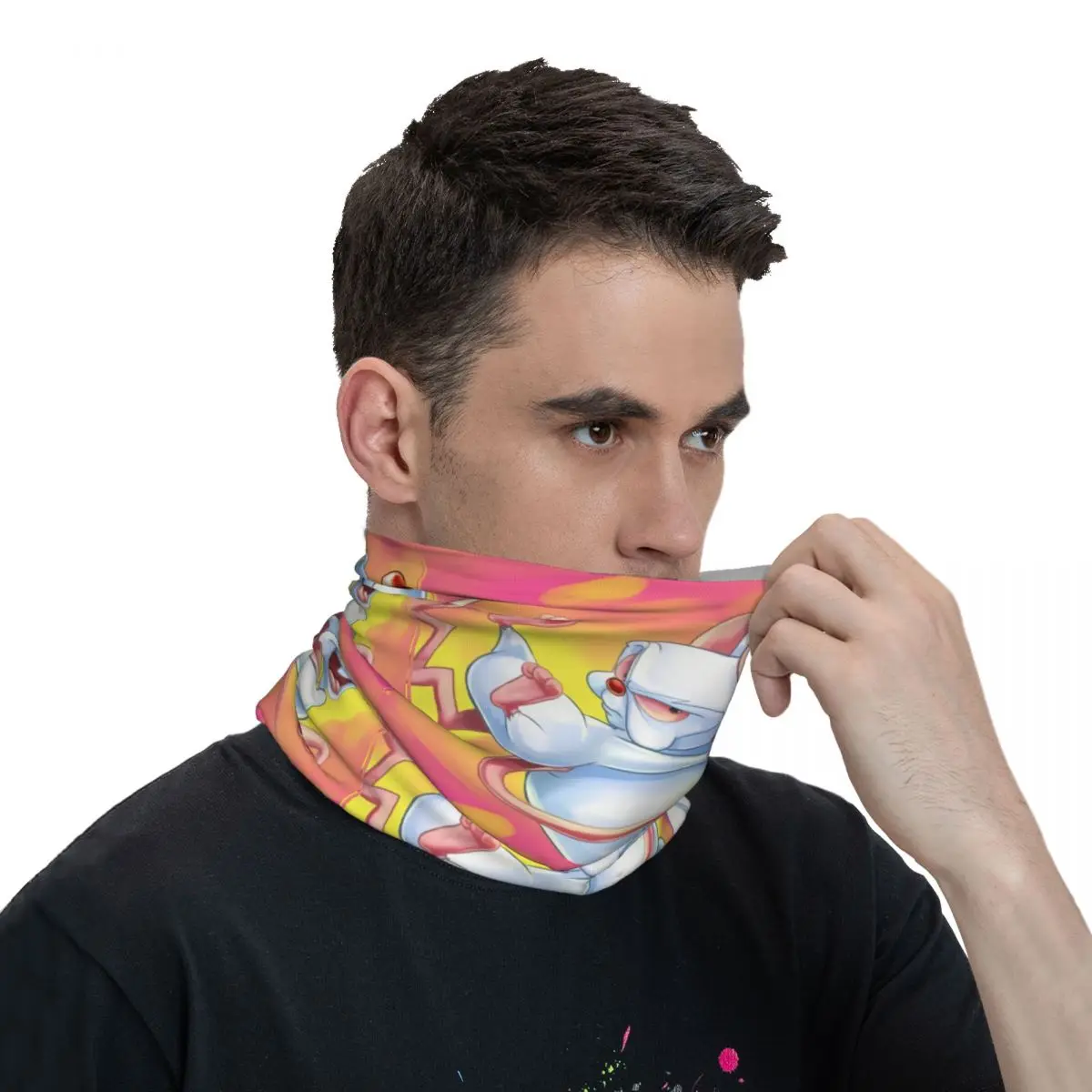 Écharpe filiforme pour le cou et le visage, foulard de la présidence, masque en polyester