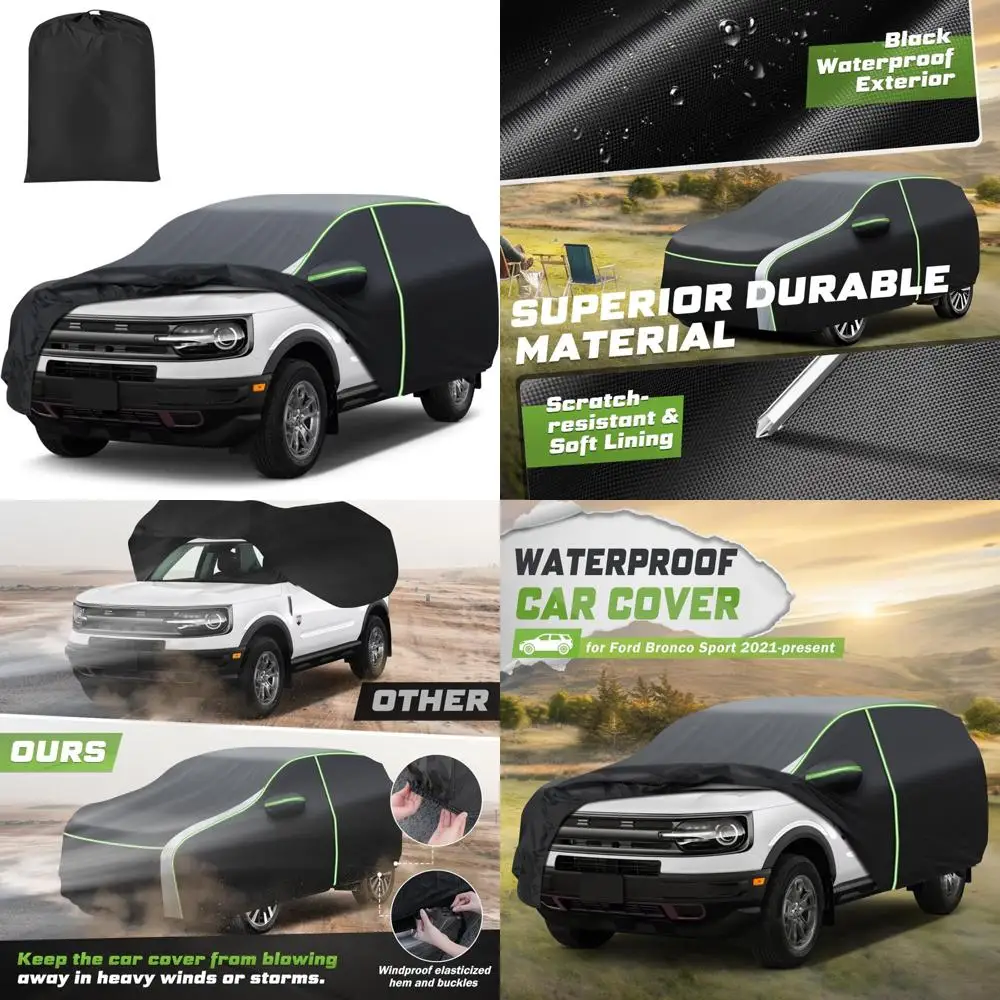 

Всепогодный 7-слойный автомобильный чехол для Ford Bronco Sport 2021-2026, водонепроницаемая защита для наружного использования
