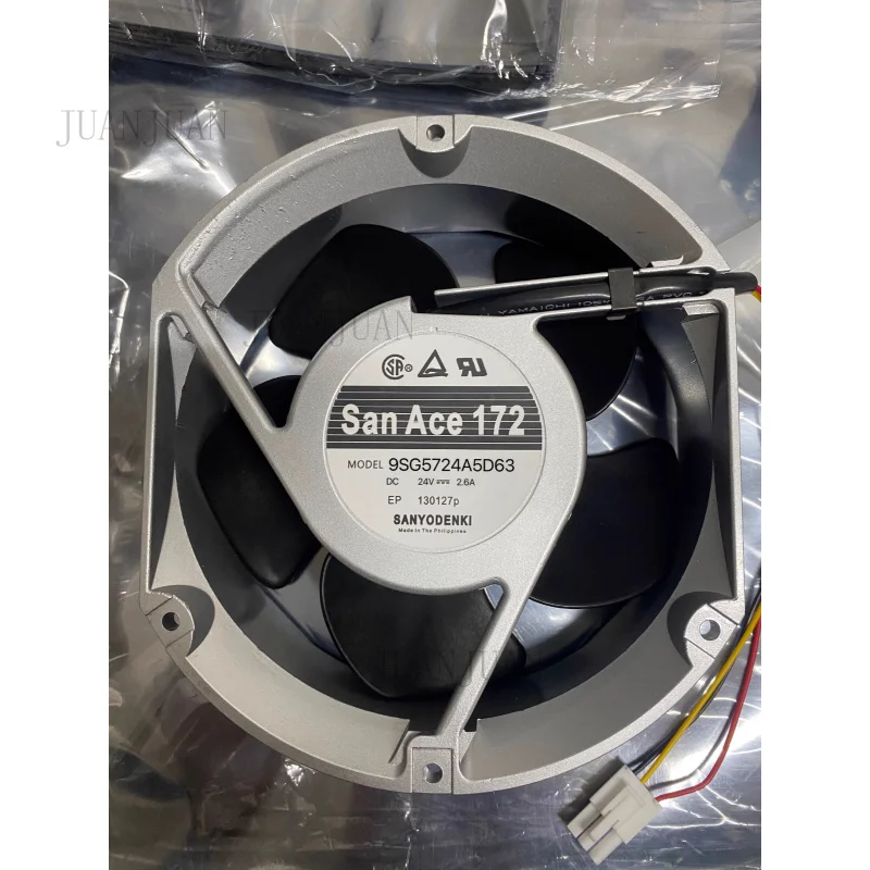 

Вентилятор охлаждения A+ 1 шт. для Sanyo Fan 9SG5724A5D63, DC 24V 2.6A, 17 см, 3-проводной, инверторный