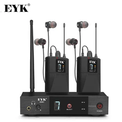 EYK IEM81 In Ear Monitor Wireless System UHF Single Channel Multiple Bodypack Transmitter Perfect for Stage Band Live Show