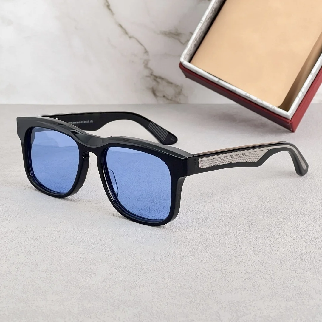 

Квадратные солнцезащитные очки WESLEYI 2025 года, унисекс, японский ацетат ручной работы, UV400, легкий, роскошный дизайнер