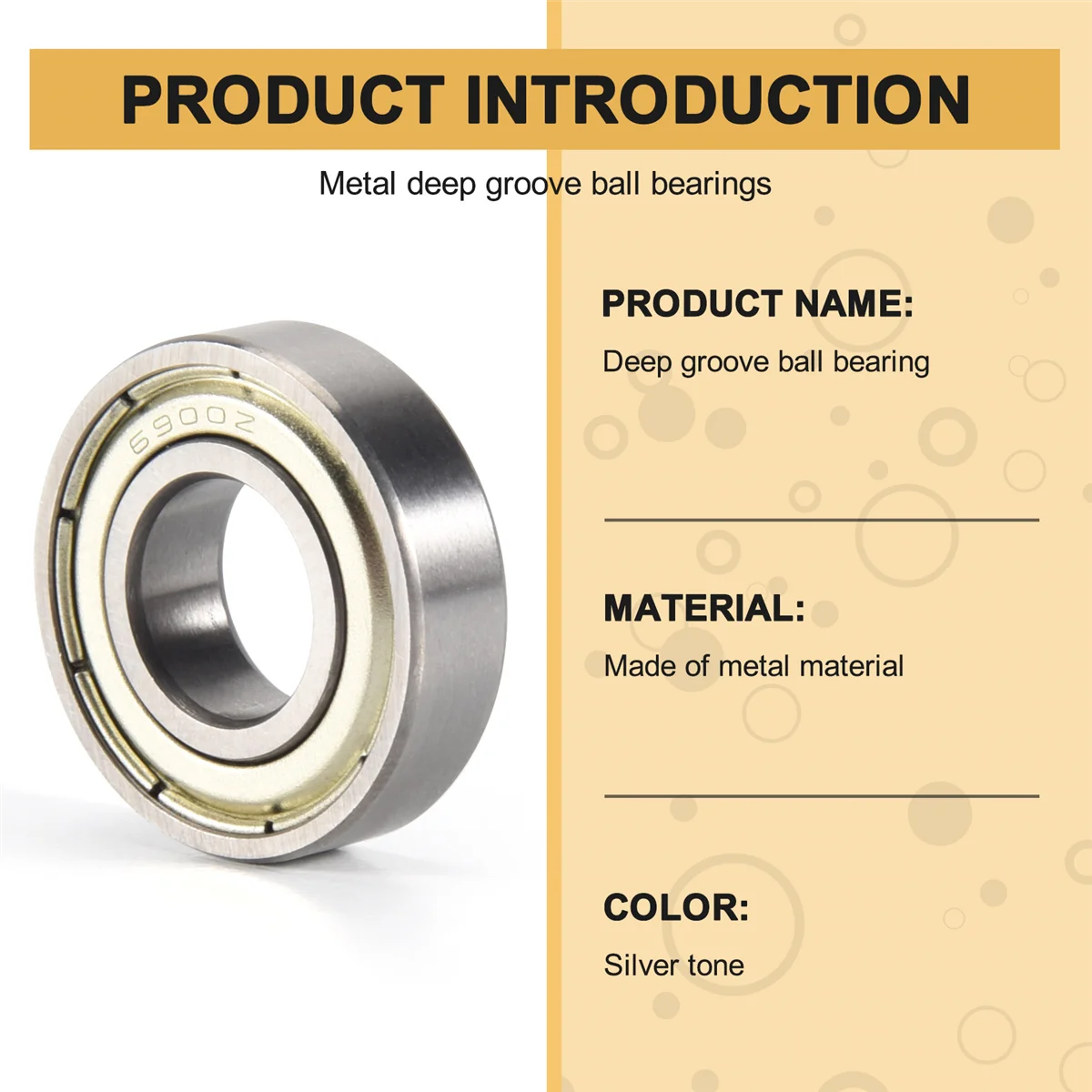 6900Z 10 x 22 x 6mm Metal Shielded Sealed Deep Groove Ball Bearings