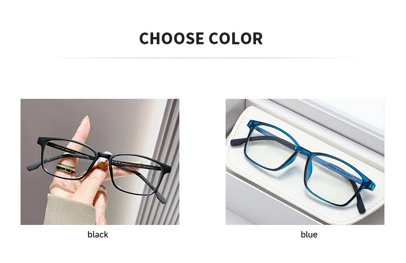Neue Anti Blau Licht Lesebrille Für Männer Und Frauen Blockieren Blau Licht Optische Linsen Oculos Rechteck Gafas + 1,0 + 4,0 – Detail 3