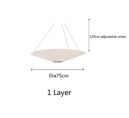 HomeLover Wabi Sabi Tyvek Papier-Pendelleuchte, Decke, hängende Hutlampe, verstellbarer Lift, Art-Deco-Lampe, Loft, Esszimmer, Bar, Hängeleuchte 3