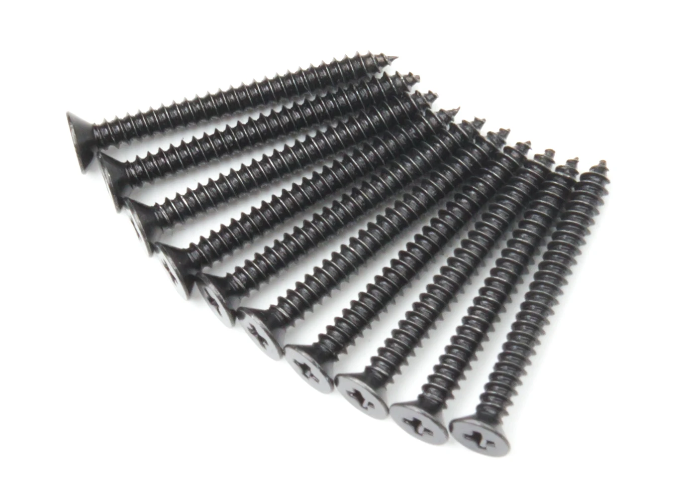 Screw Flat Head Phillips M2.6x26mm Self Tapping Steel Black (10pcs)