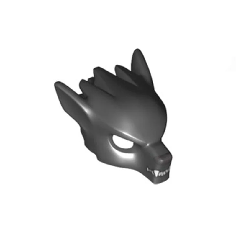 Small particle building block MOC 11233 Qigong legendary wolf hood, figurine wear, assemble toy spare parts