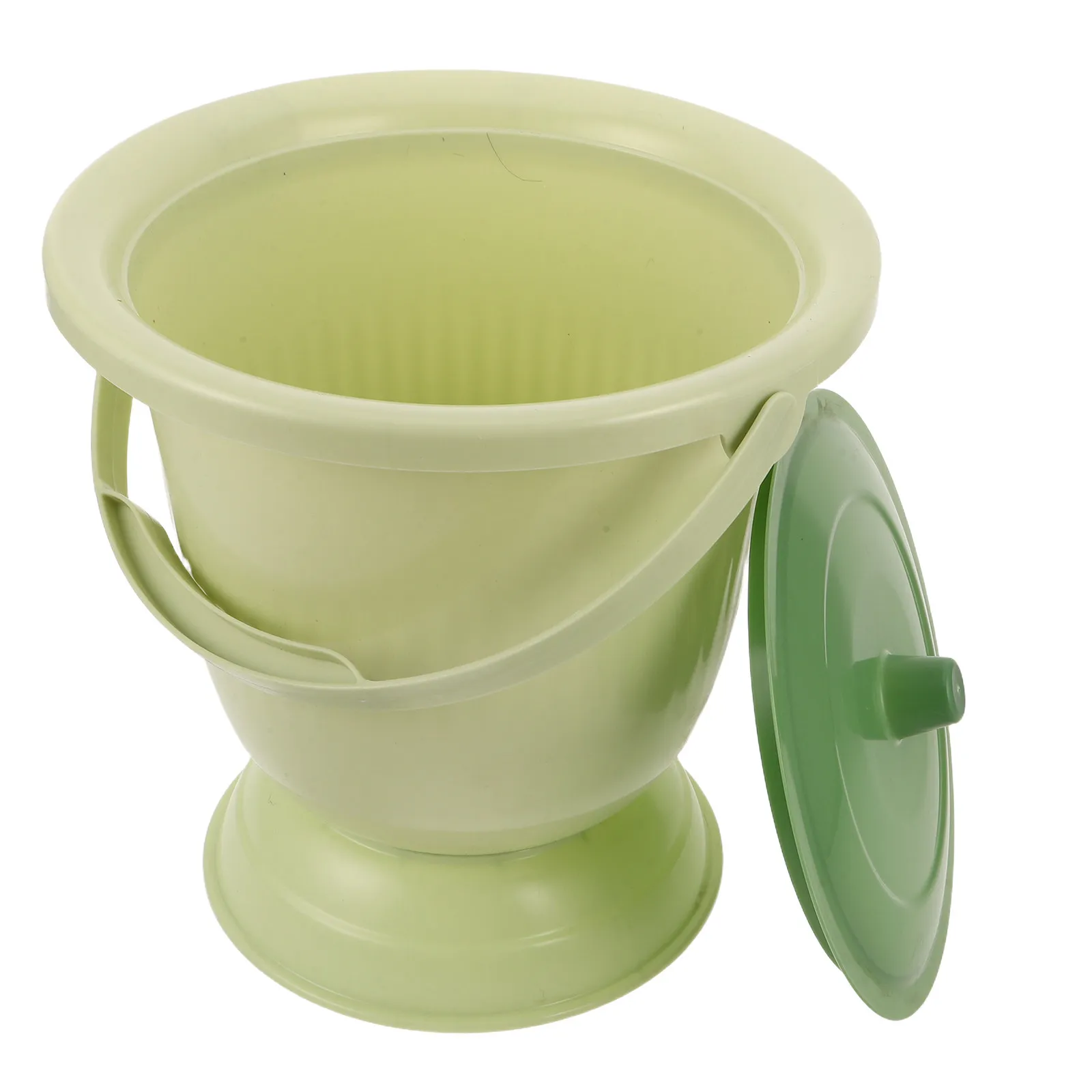 

Indoor Portable Toilet Bedside Commode Bucket for Adults Elderly Pregnant Women Travel Camping Lightweight Leak Proof Chamber