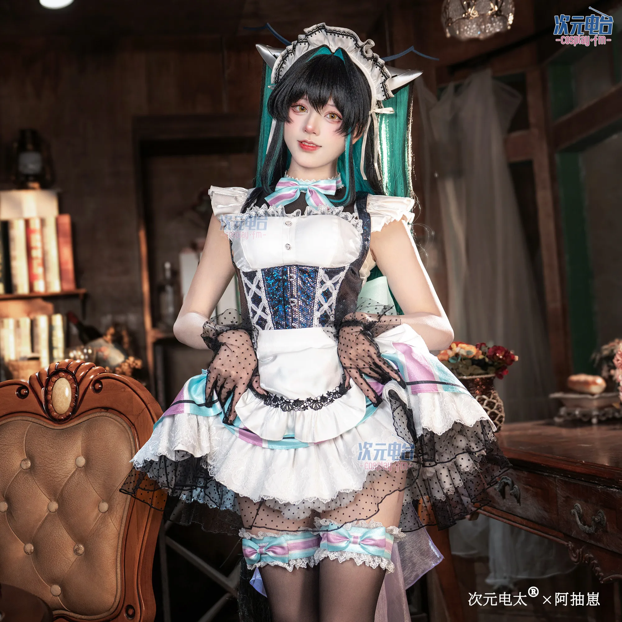 

‌GODDESS OF VICTORY: NIKKE Cosplay Collaboration GALLERY Maid Little Mermaid Halloween Uniform Carnival Party Play Role Clothes