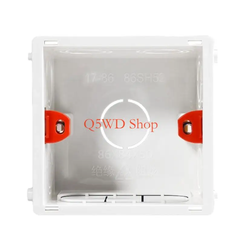 Q5WD 86-Type PVC Junction Box Wall Mount Cassette For Switch Socket Base